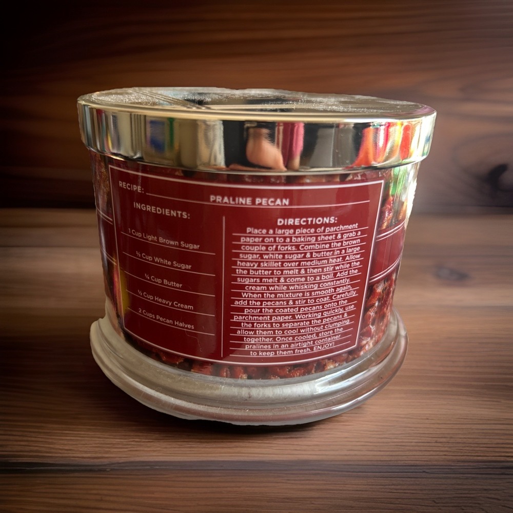 HomeWorx Slatkin + Co Praline Pecan 4-Wick Candle New 14 Oz - Picture 3 of 4
